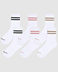 Varsity Pilates Yoga Grip Socks - 3 Pack