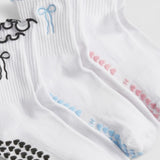 Bowtiful Frilled Edge Grip Sock - 3 Pack Value Bundle