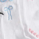 Bowtiful Frilled Edge Grip Sock - 3 Pack Value Bundle