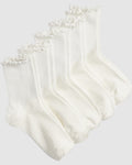 Premium Cotton Frill Edge Socks- 5 Pack