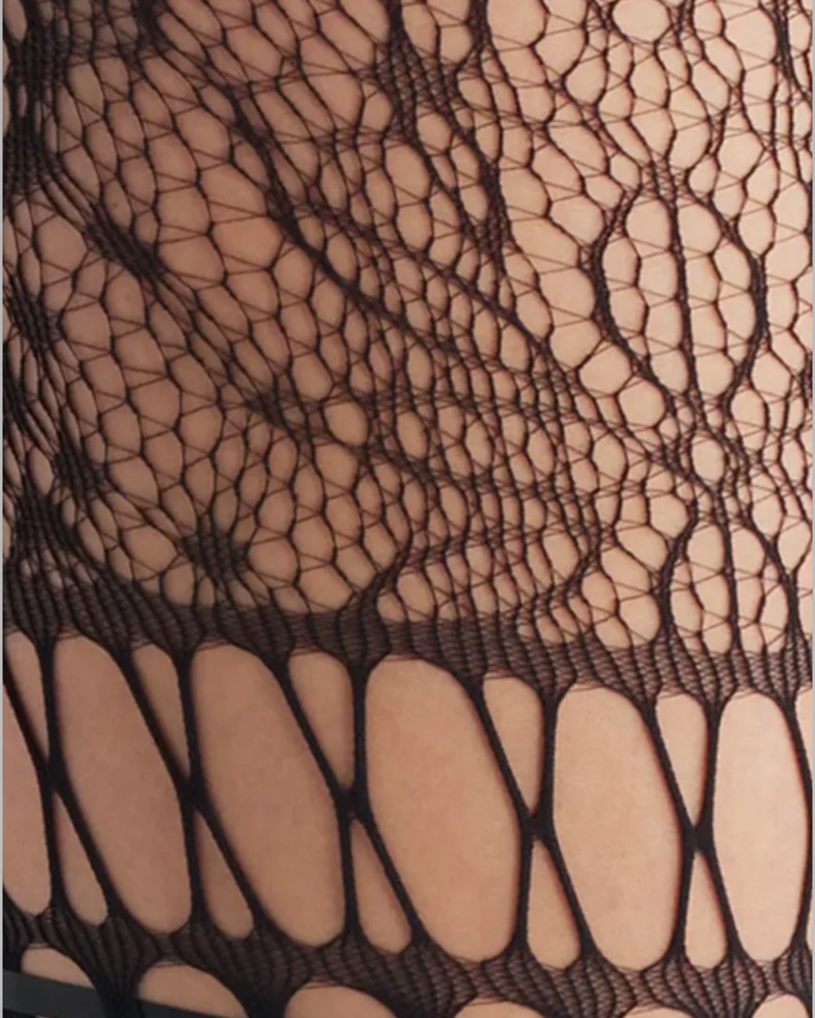 Chevonne Lace And Satin Fishnet Tights