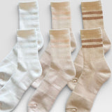 Varsity Pilates Yoga Grip Socks - 3 Pack Iced Coffee