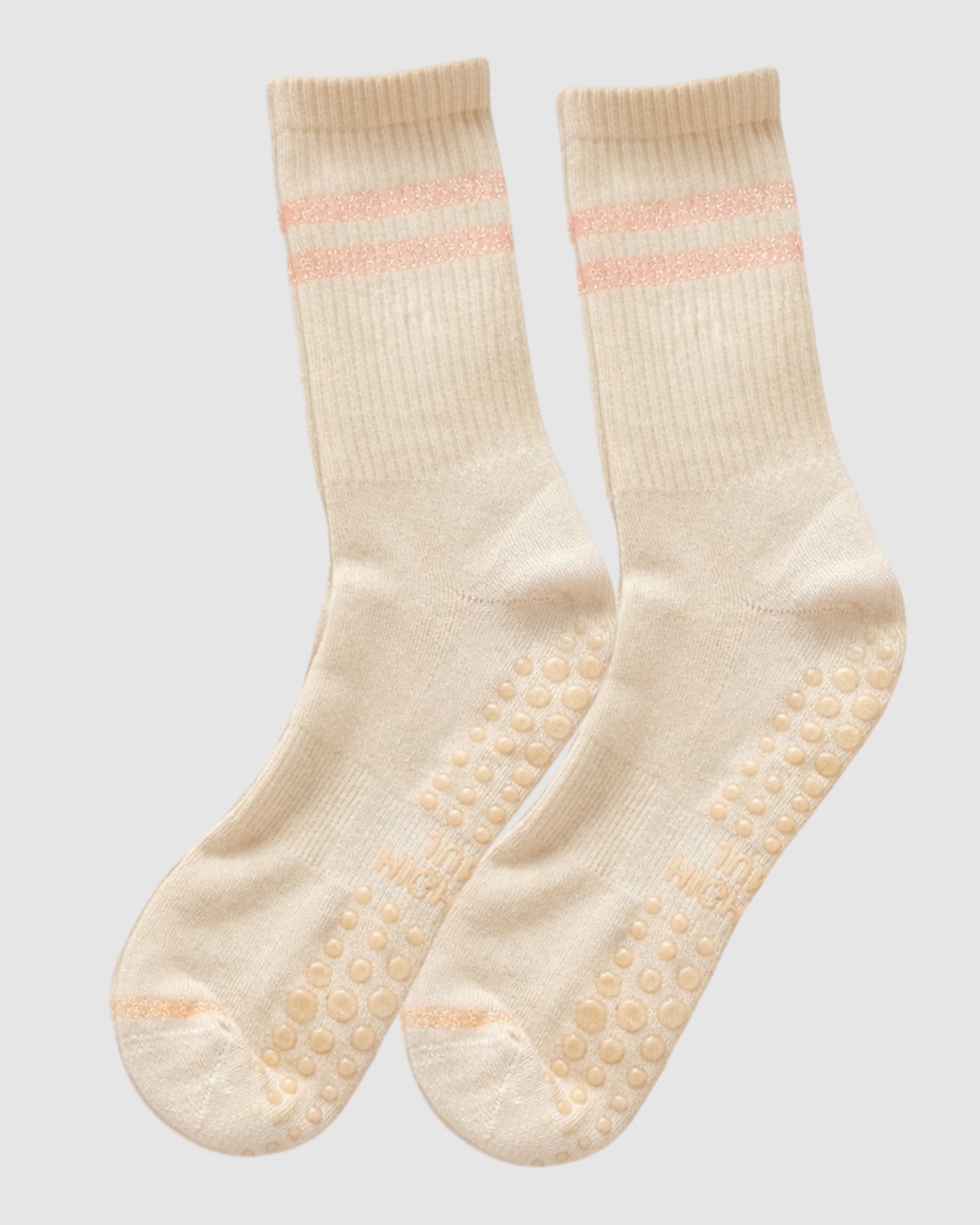 Varsity Pilates Yoga Grip Socks - 3 Pack Iced Coffee