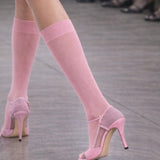 Everything’s Fine Semi-Sheer Rib Knee Socks