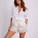 Lyra Lace Trim Shorts