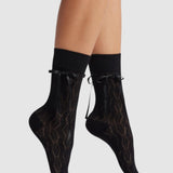 Bella Satin Bow Socks