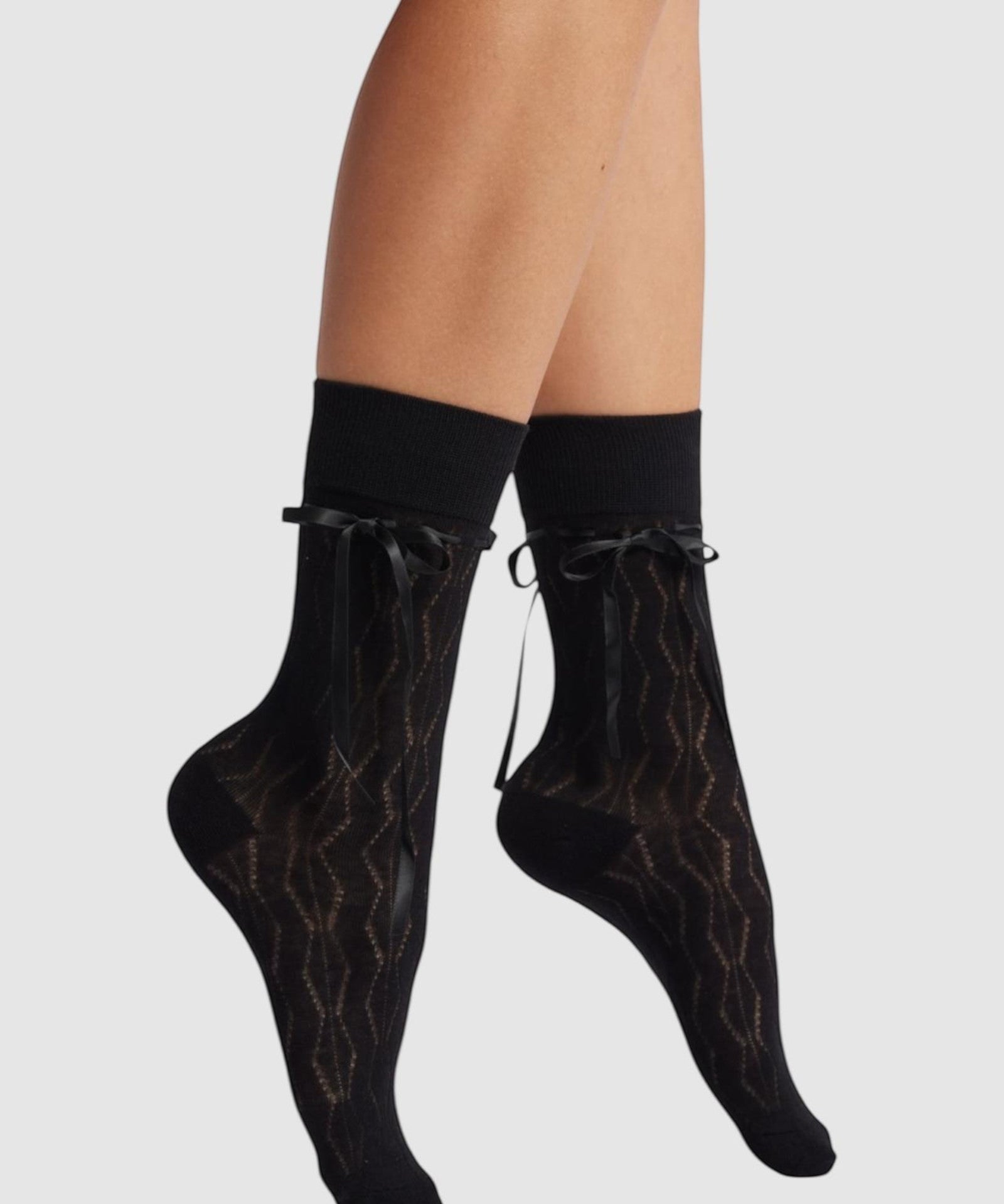 Bella Satin Bow Socks