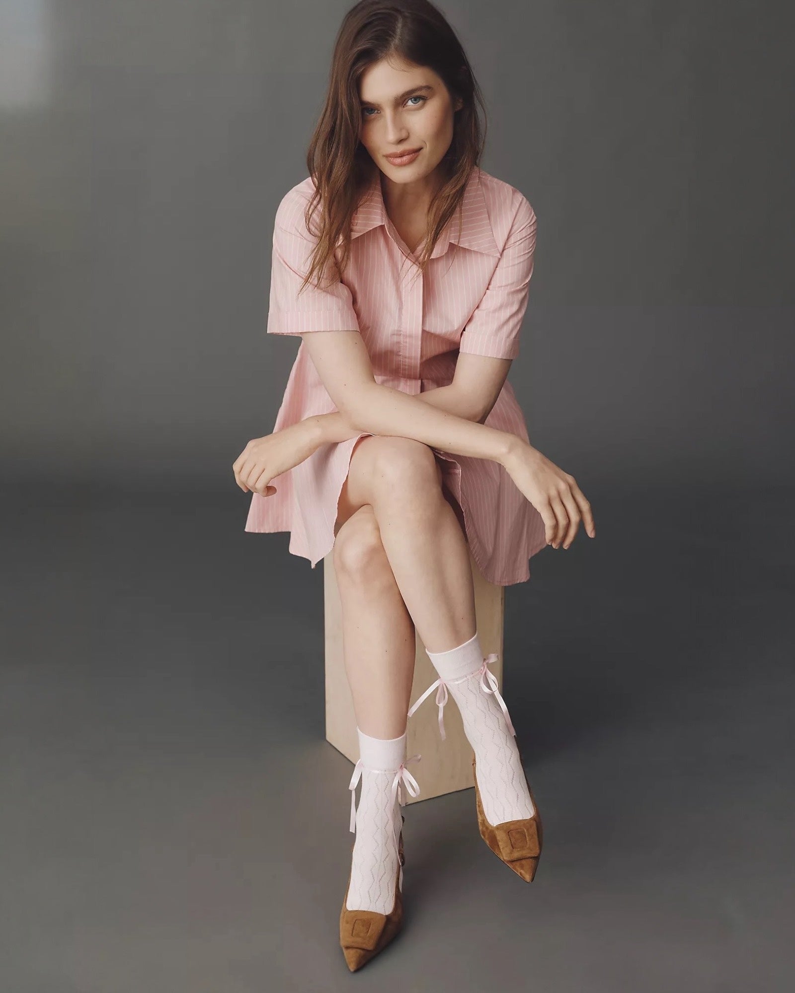 Bella Satin Bow Socks