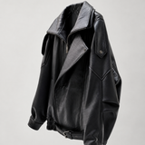 The Elsa Oversized Nappa Leather Bomber Jacket