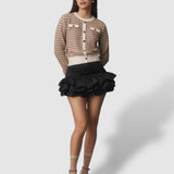 Beam Ribbed Lurex Cotton Sock