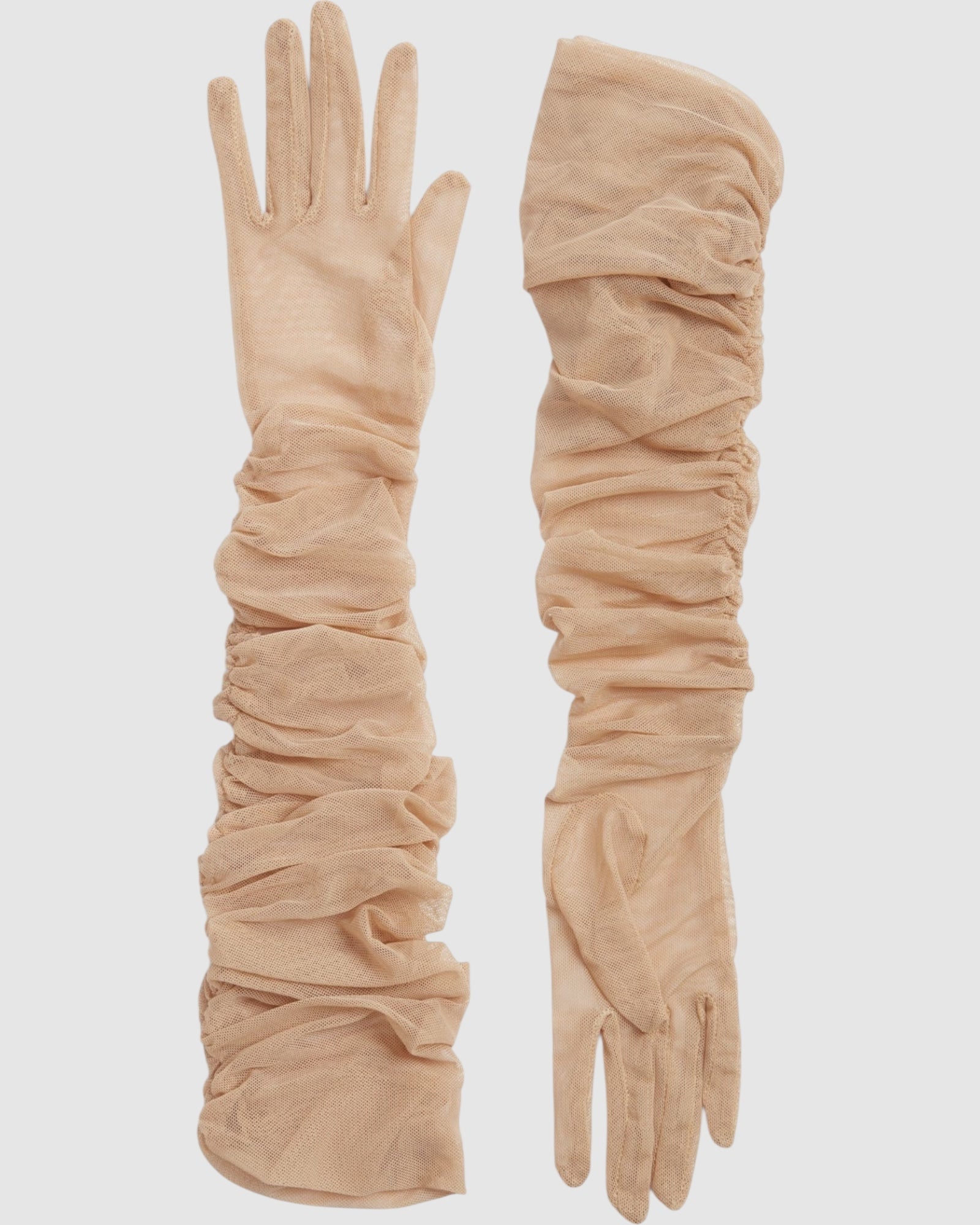 Ariana Ruched Mesh Opera Glove
