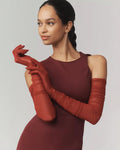 Ariana Ruched Mesh Opera Glove