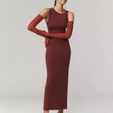 Ariana Ruched Mesh Opera Glove