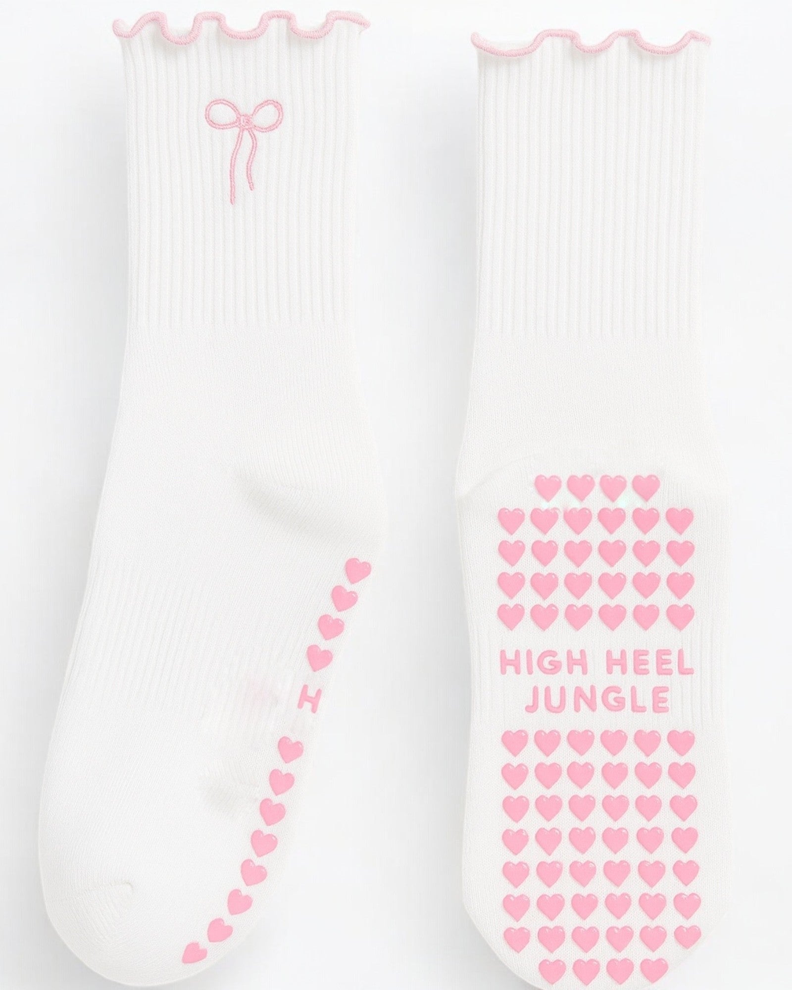 Bowtiful Frilled Edge Grip Sock - 3 Pack Value Bundle