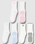 Bowtiful Frilled Edge Grip Sock - 3 Pack Value Bundle