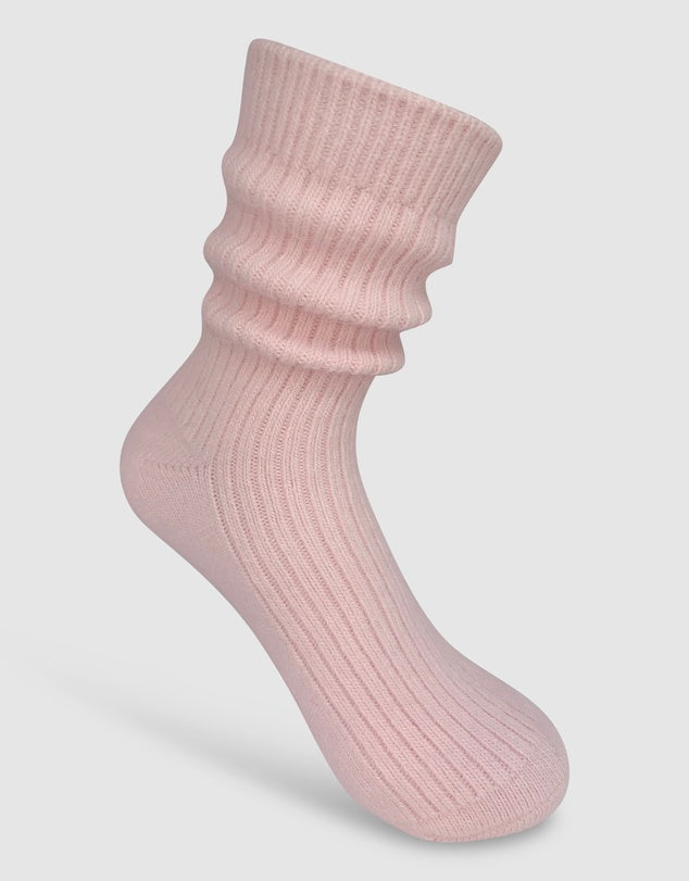 Cashmere Socks - Wine Red