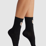 Gem Crystal Heart Sock