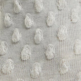Waffle Combed Cotton Socks - Grey