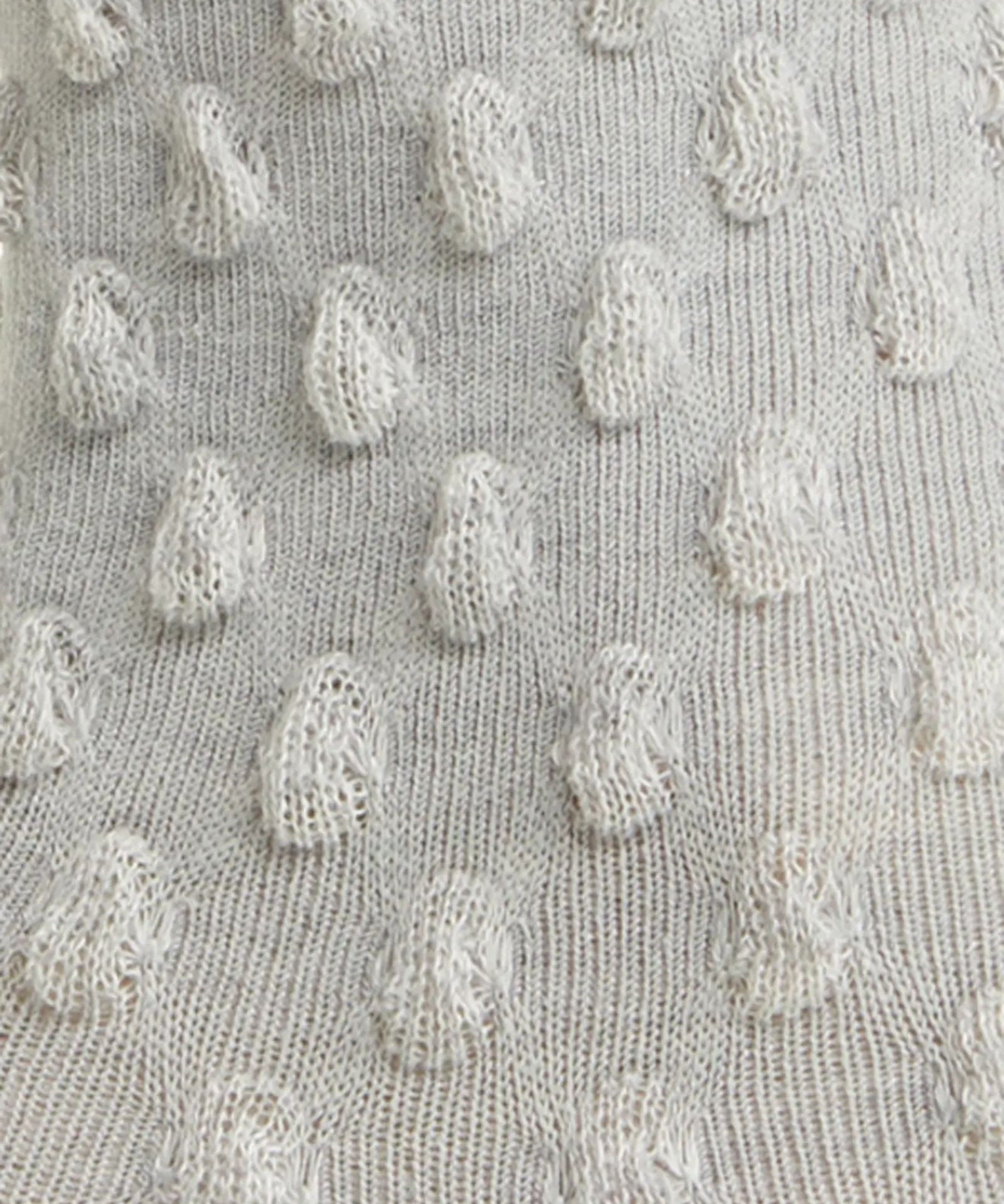 Waffle Combed Cotton Socks - Grey