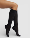 Everything’s Fine Semi-Sheer Rib Knee Socks