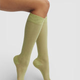 Everything’s Fine Semi-Sheer Rib Knee Socks