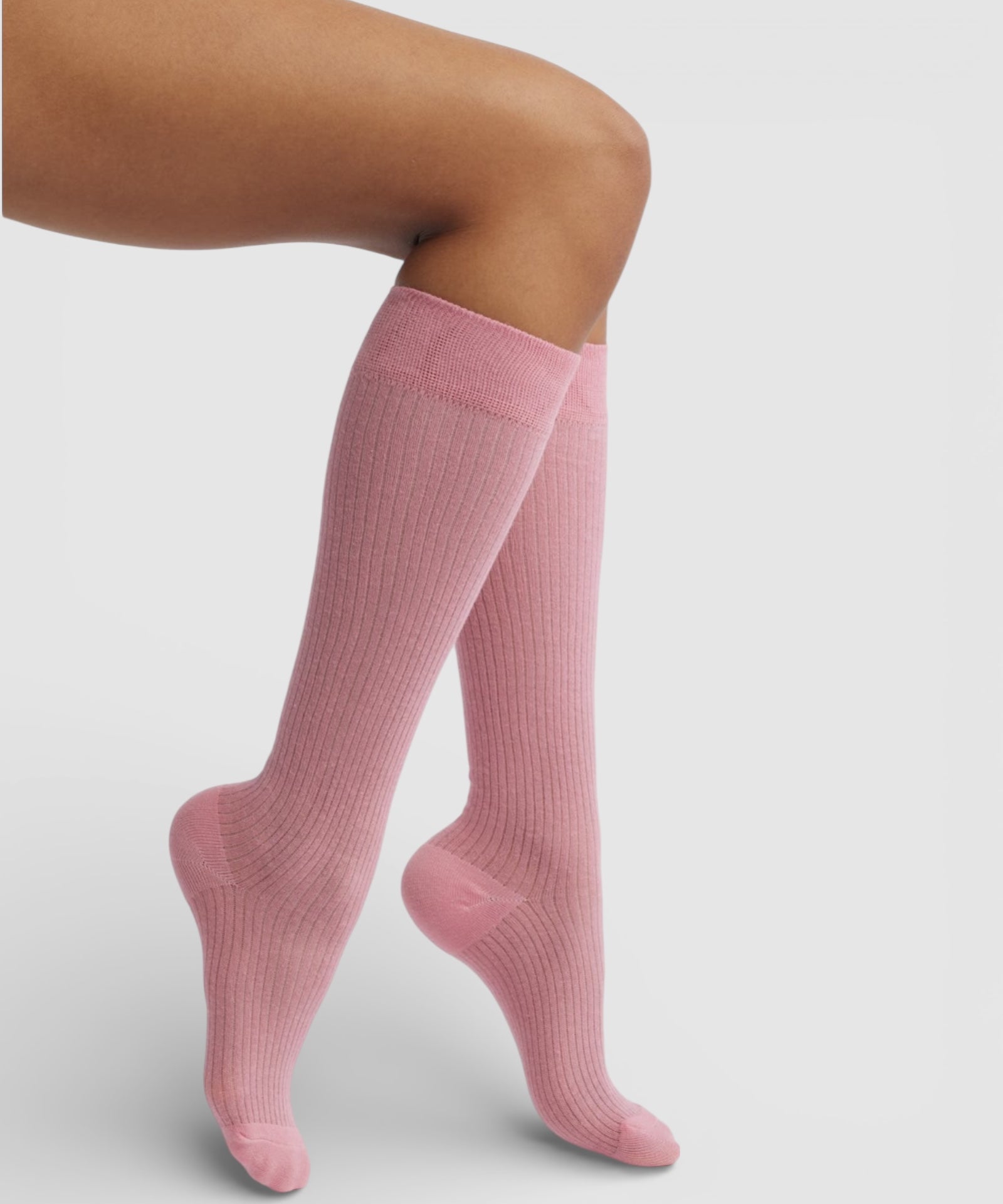 Everything’s Fine Semi-Sheer Rib Knee Socks