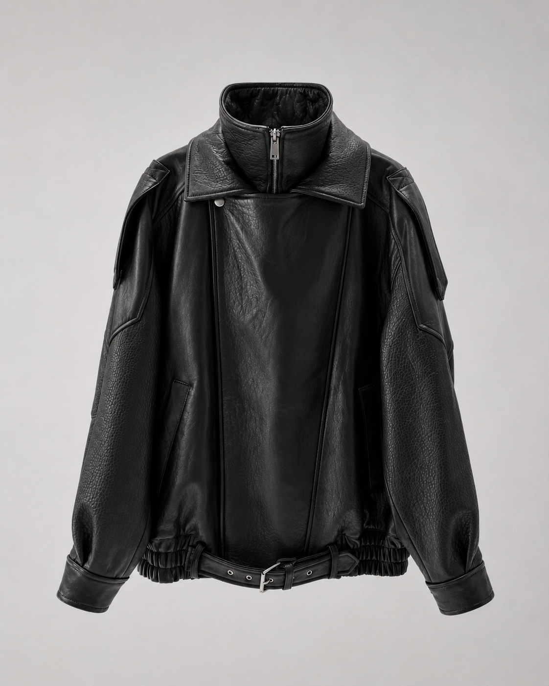 The Elsa Oversized Nappa Leather Bomber Jacket
