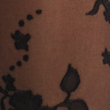 Floral Jacquard Sheer Tights