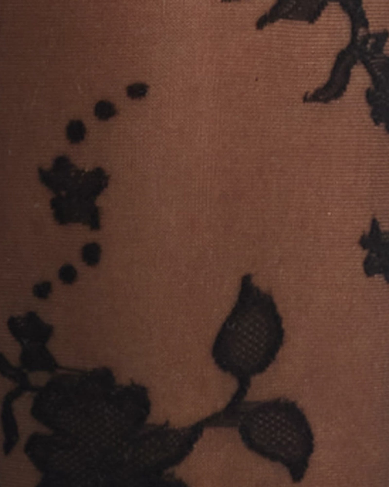 Floral Jacquard Sheer Tights