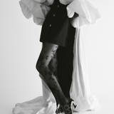 Floral Jacquard Sheer Tights