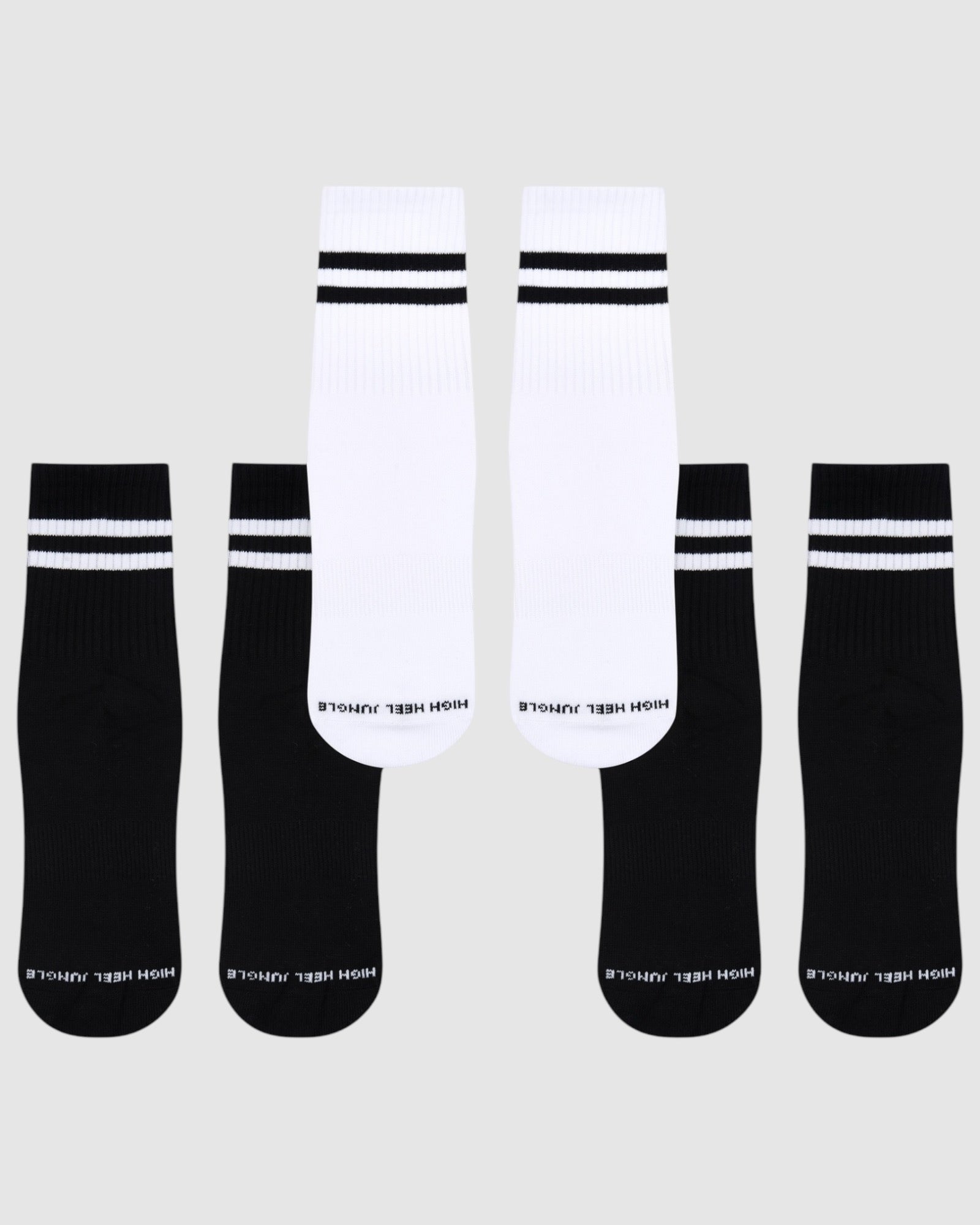 Varsity Grip Socks - 3 Pack - Black/White