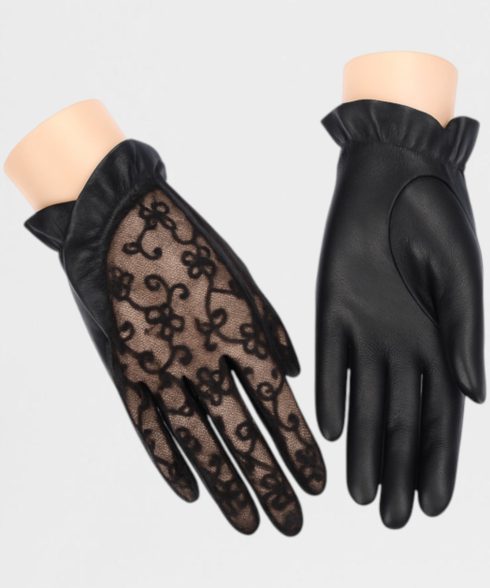 Gigi Leather Lace Glove