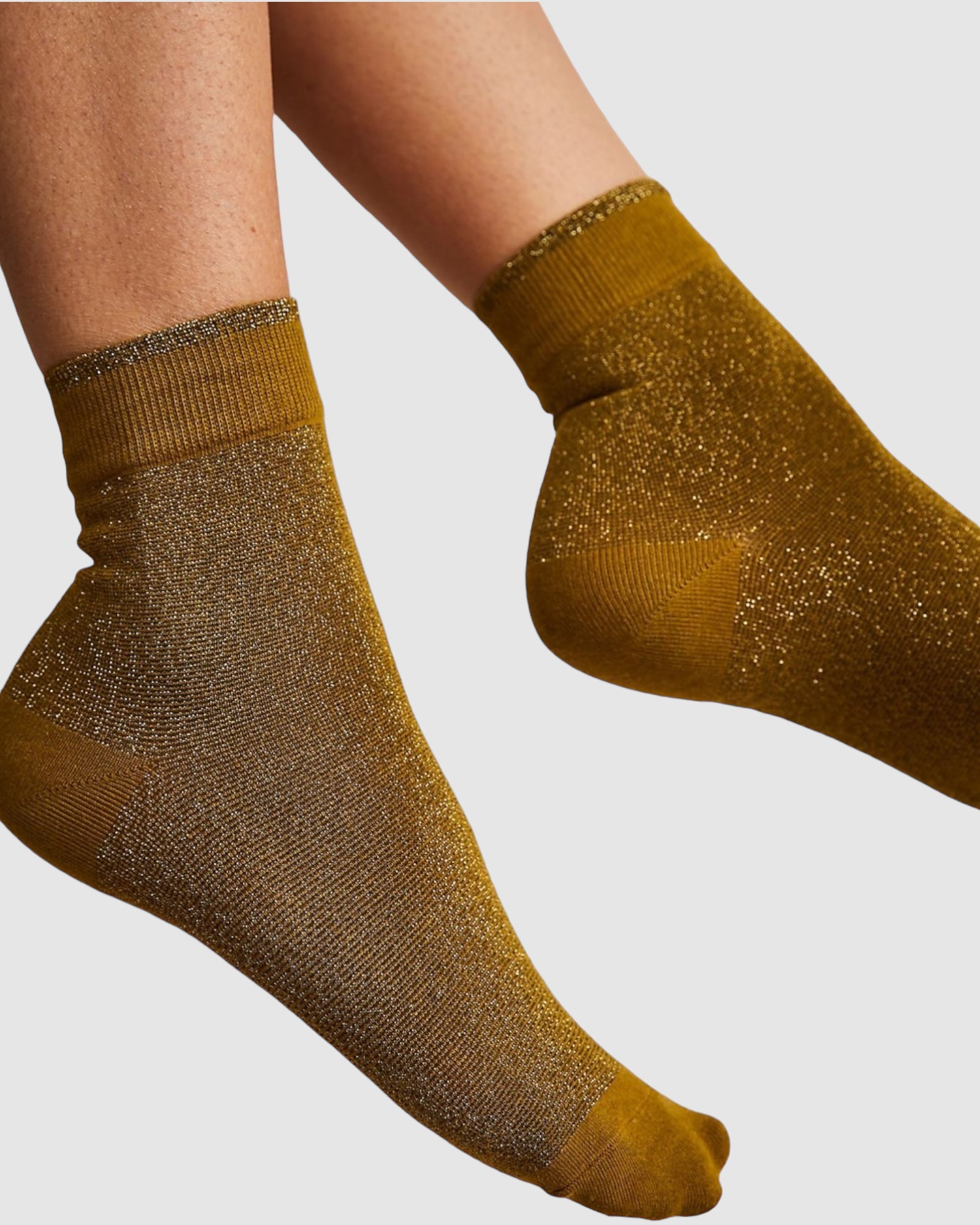 Glitter Socks - Olive