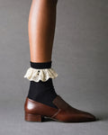 Bobby Lace Frill Trim Cotton Bobby Socks