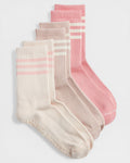 Varsity Premium Cotton Pilates Yoga Grip Socks - 3 Pack Nostalgia