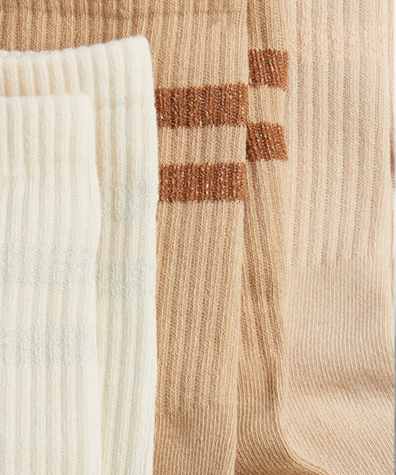 Varsity Pilates Yoga Grip Socks - 3 Pack Iced Coffee