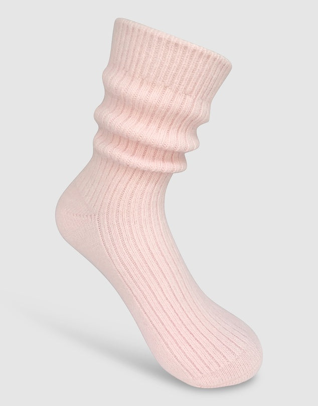 Cashmere Socks - Wine Red