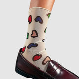 Retro Strawberry Sheer Socks