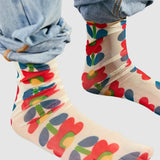 Retro Strawberry Sheer Socks