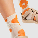 Retro Strawberry Sheer Socks