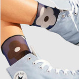 Retro Strawberry Sheer Socks
