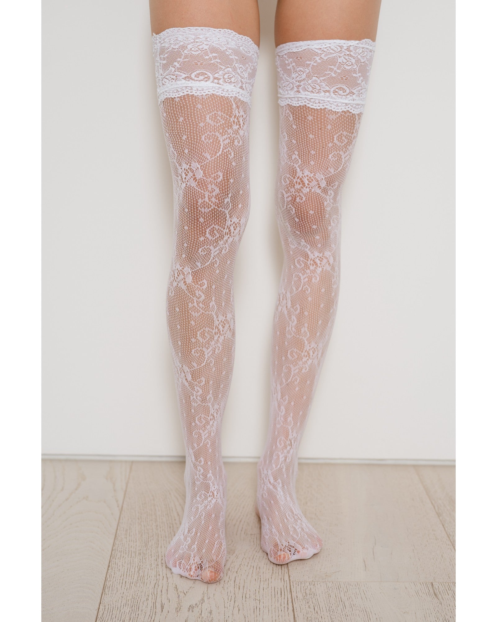 Lace Thigh High Socks