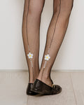Daisy Crystal Fishnet Tights