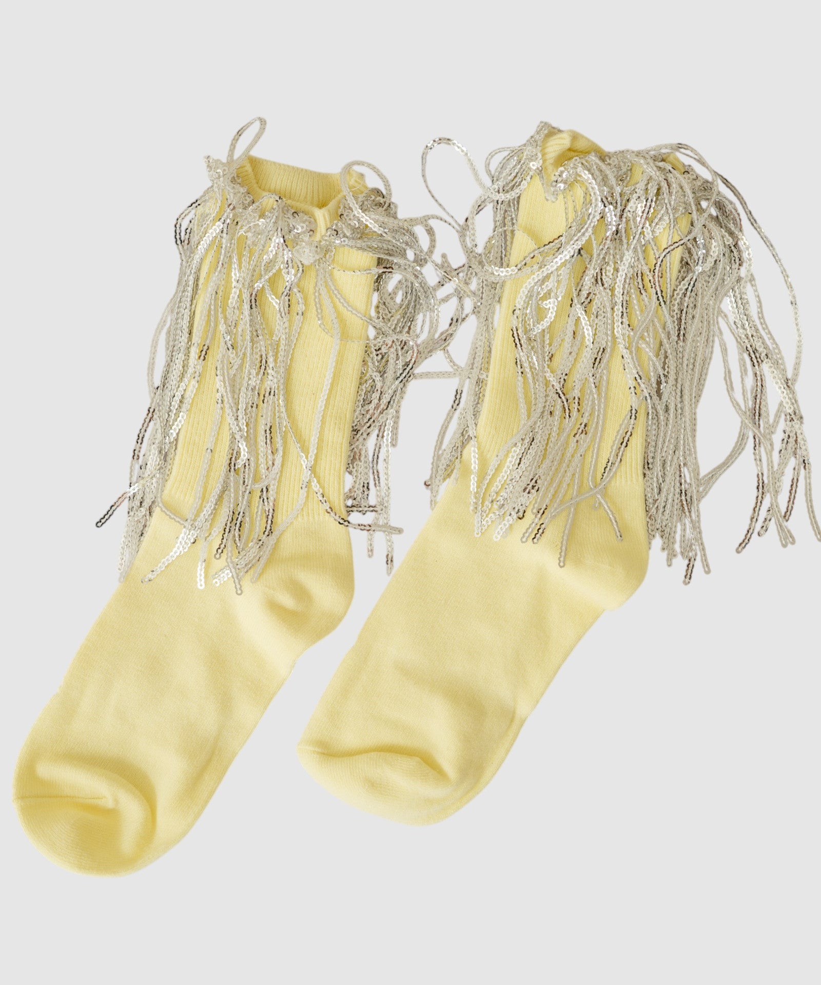 Bowie Cotton Socks With Glitter Fringe