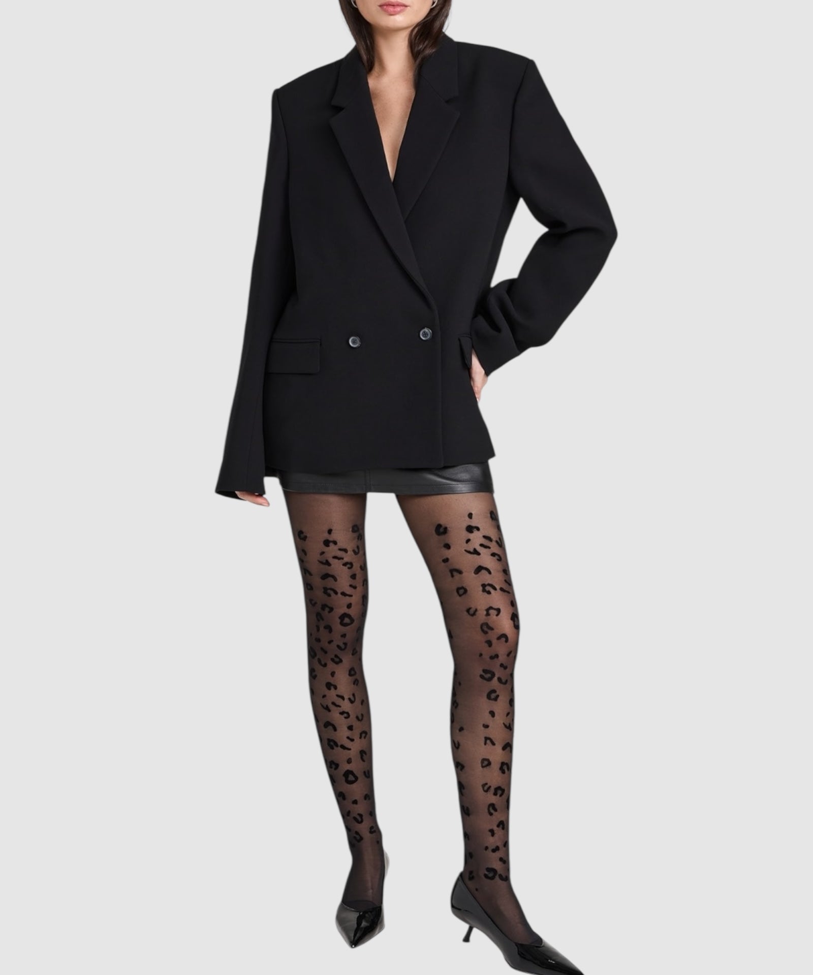 Leopard Print Tights
