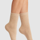 Cashmere Socks - Latte