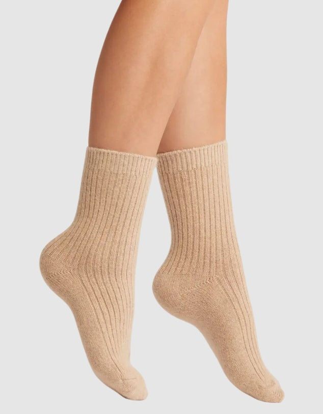 Cashmere Socks - Wine Red