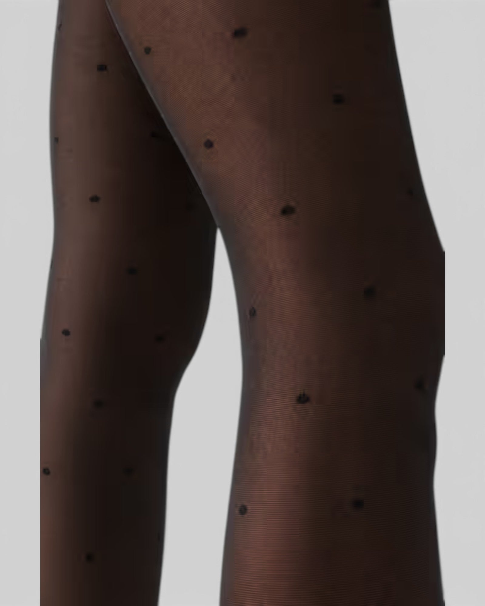 Le Dot Sheer Tights - Black