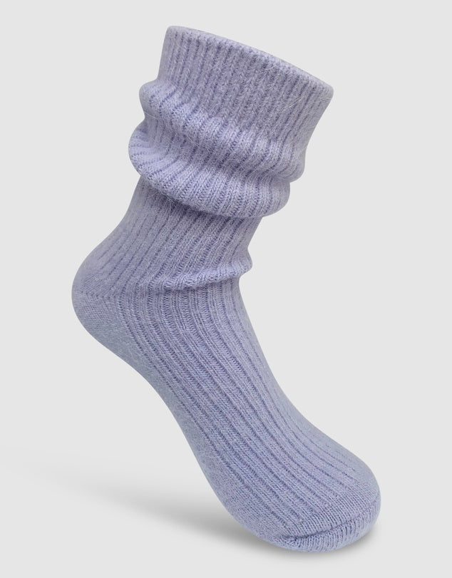 Cashmere Socks - Wine Red