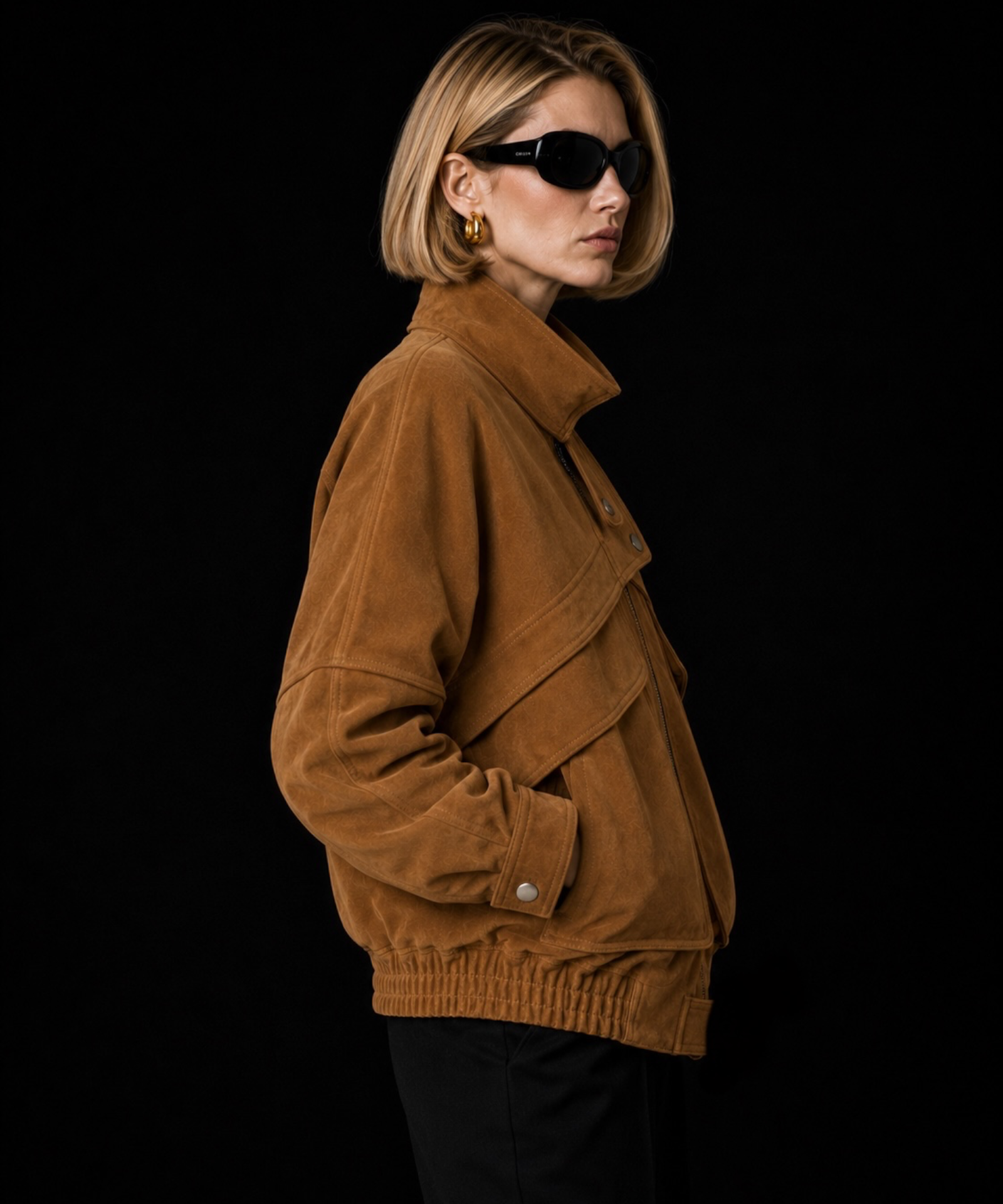Margot Suede Jacket — Cognac